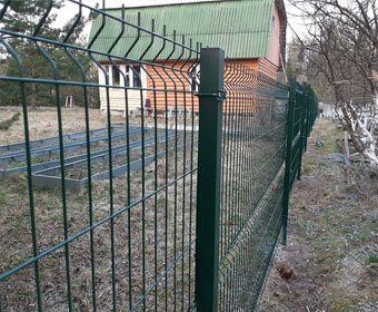 3D забор в пригороде 3D забор в пригороде